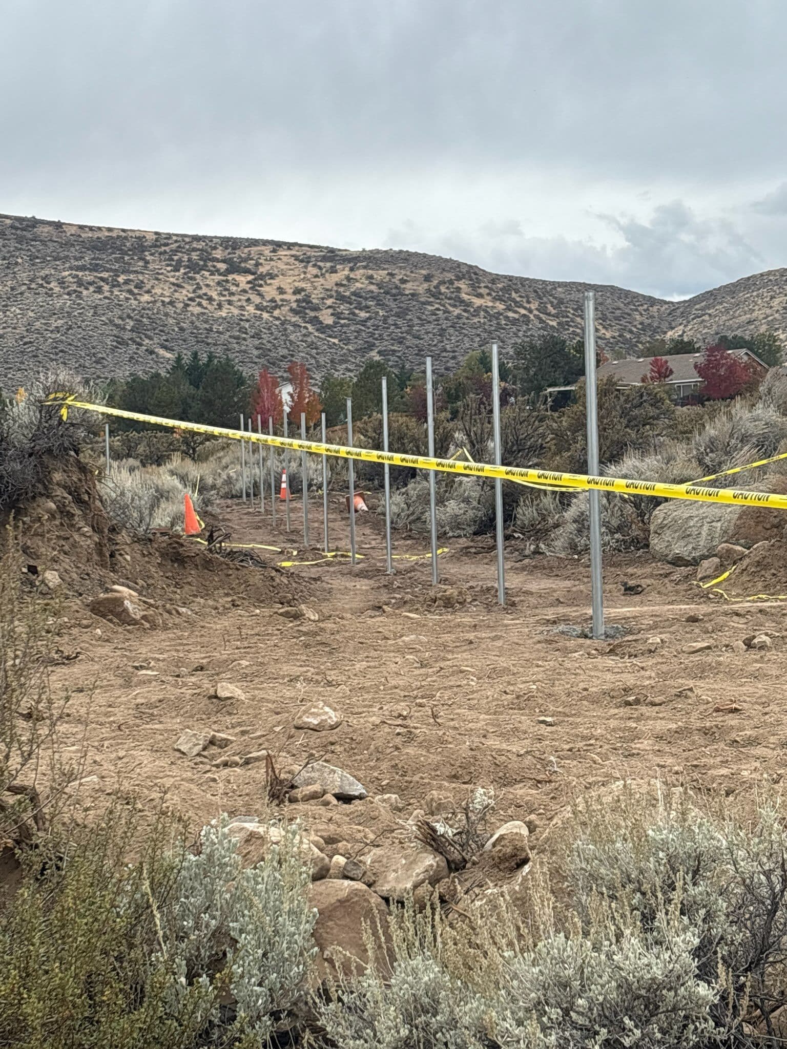 School Perimeter Fence Installation in the Desert