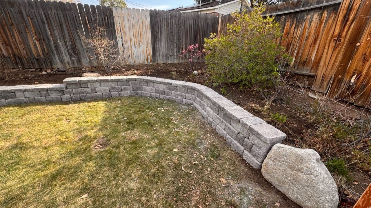 Project Garden Retaining Wall Construction image