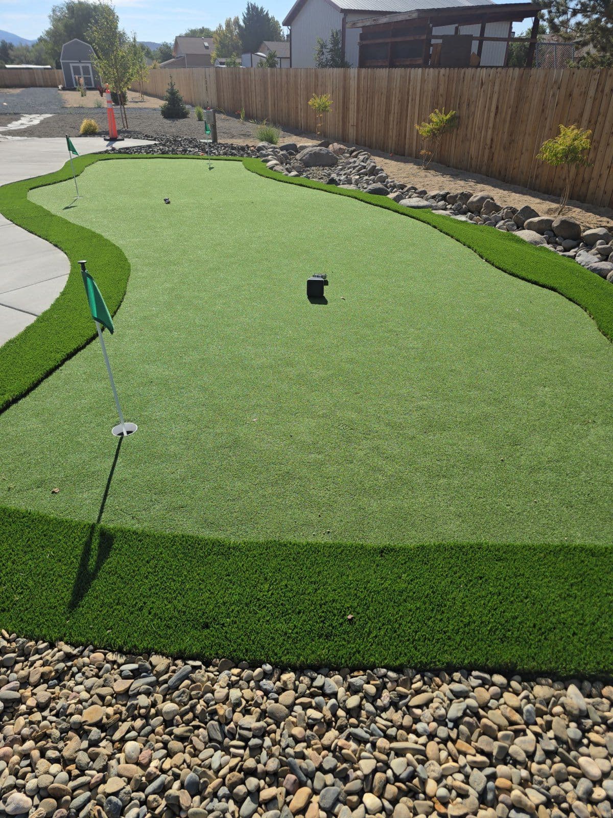 Backyard Putting Green Installation Boosts Home Fun image
